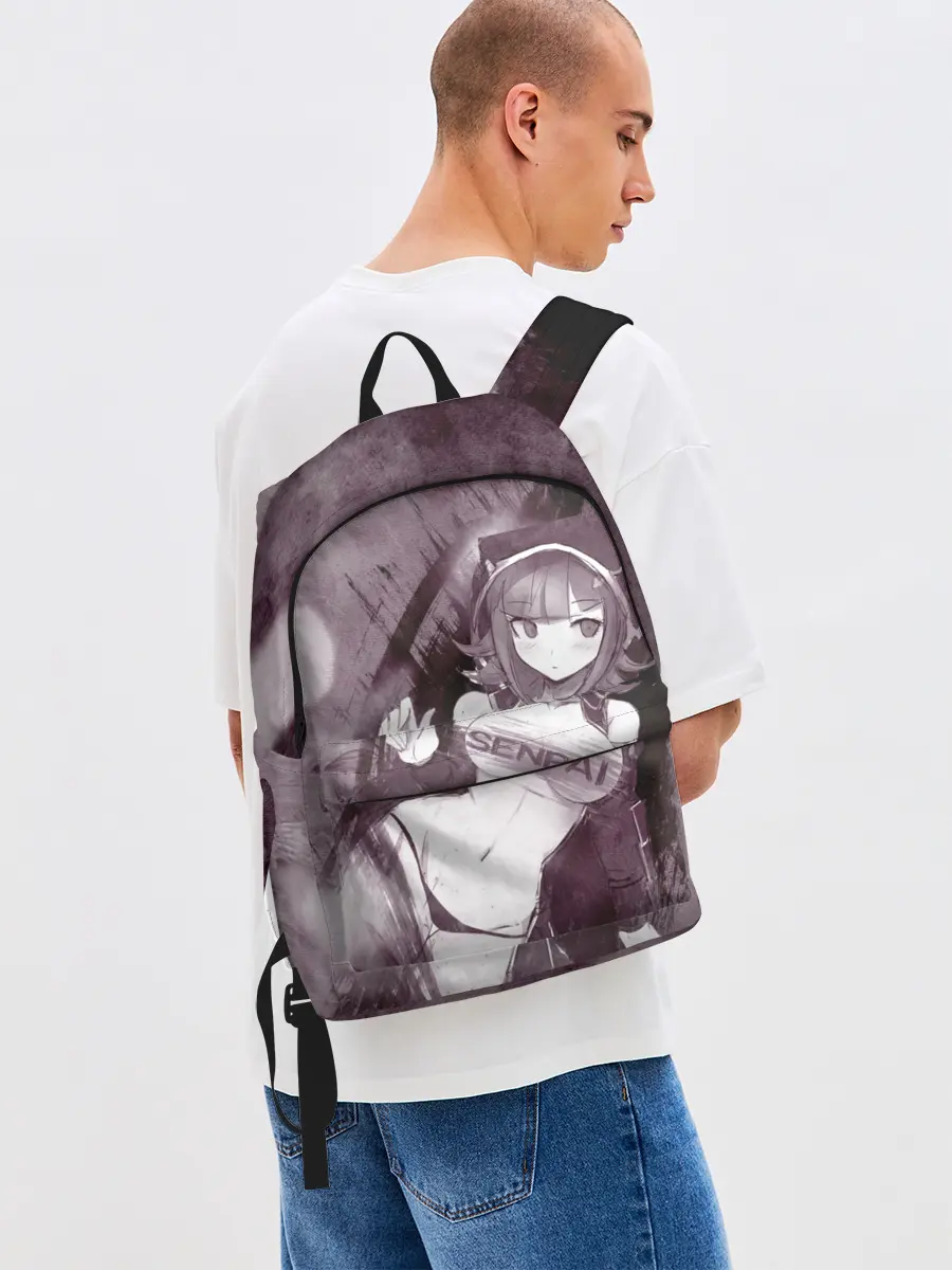 Рюкзак джинсовый / Danganronpa акварель