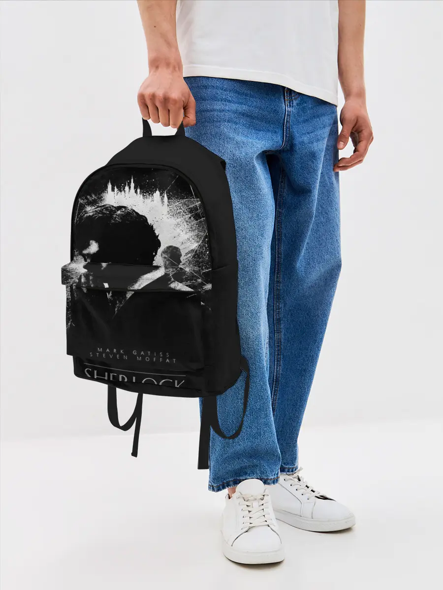 Рюкзак джинсовый / Шерлок Холмс