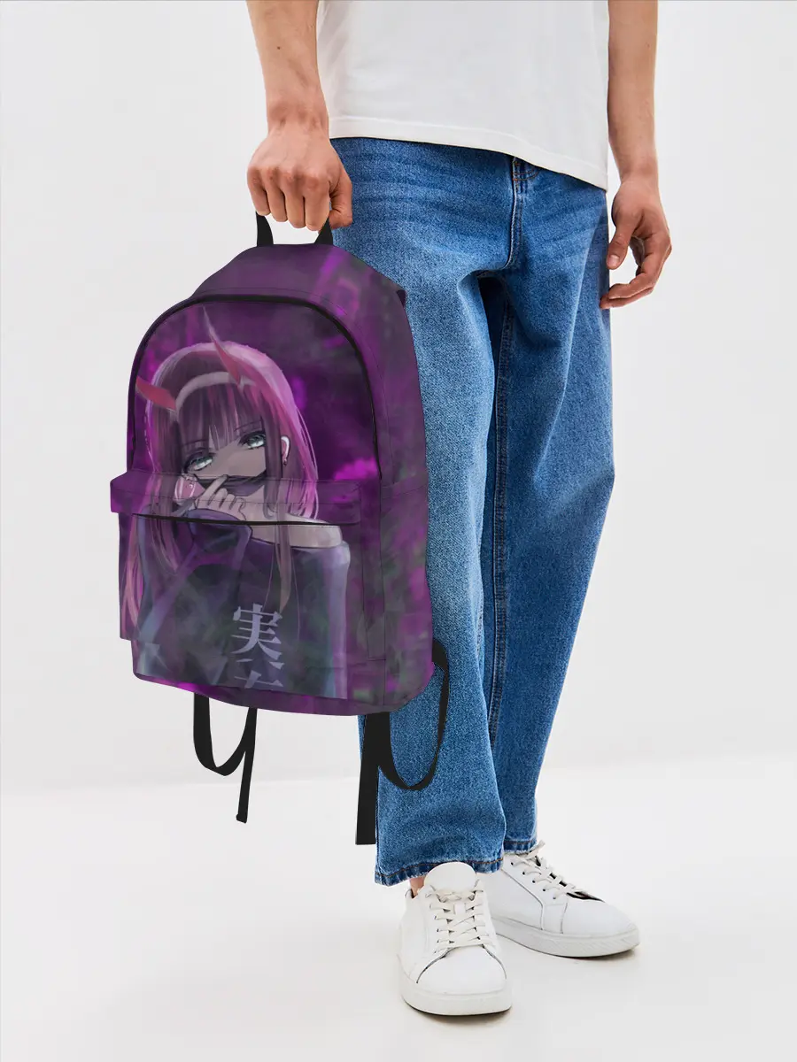 Рюкзак джинсовый / Zero Two in mask