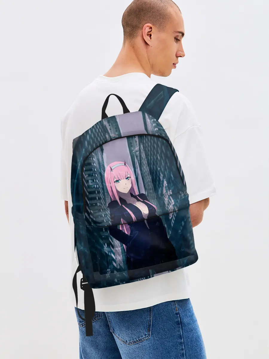 Рюкзак джинсовый / Zero Two в большом городе