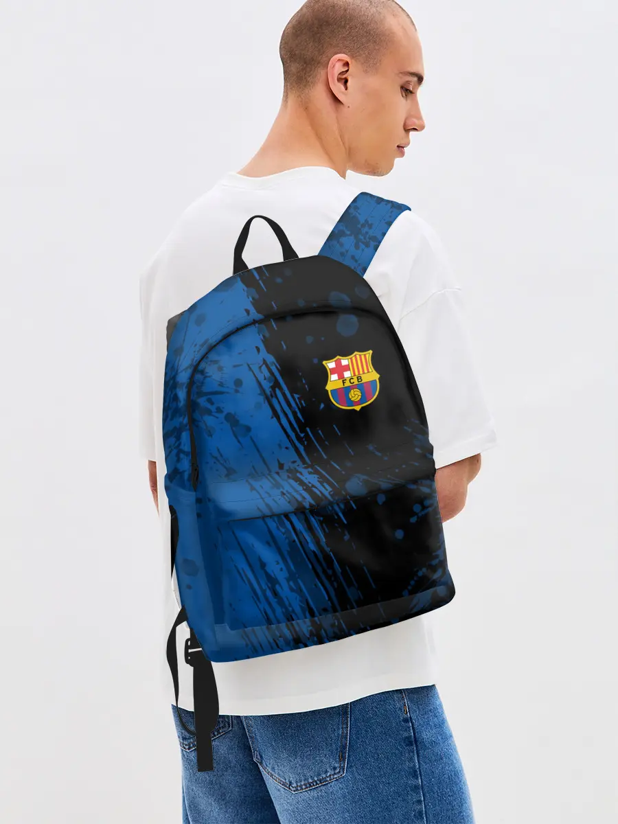 Рюкзак джинсовый / FC Barcelona / ФК Барселона.