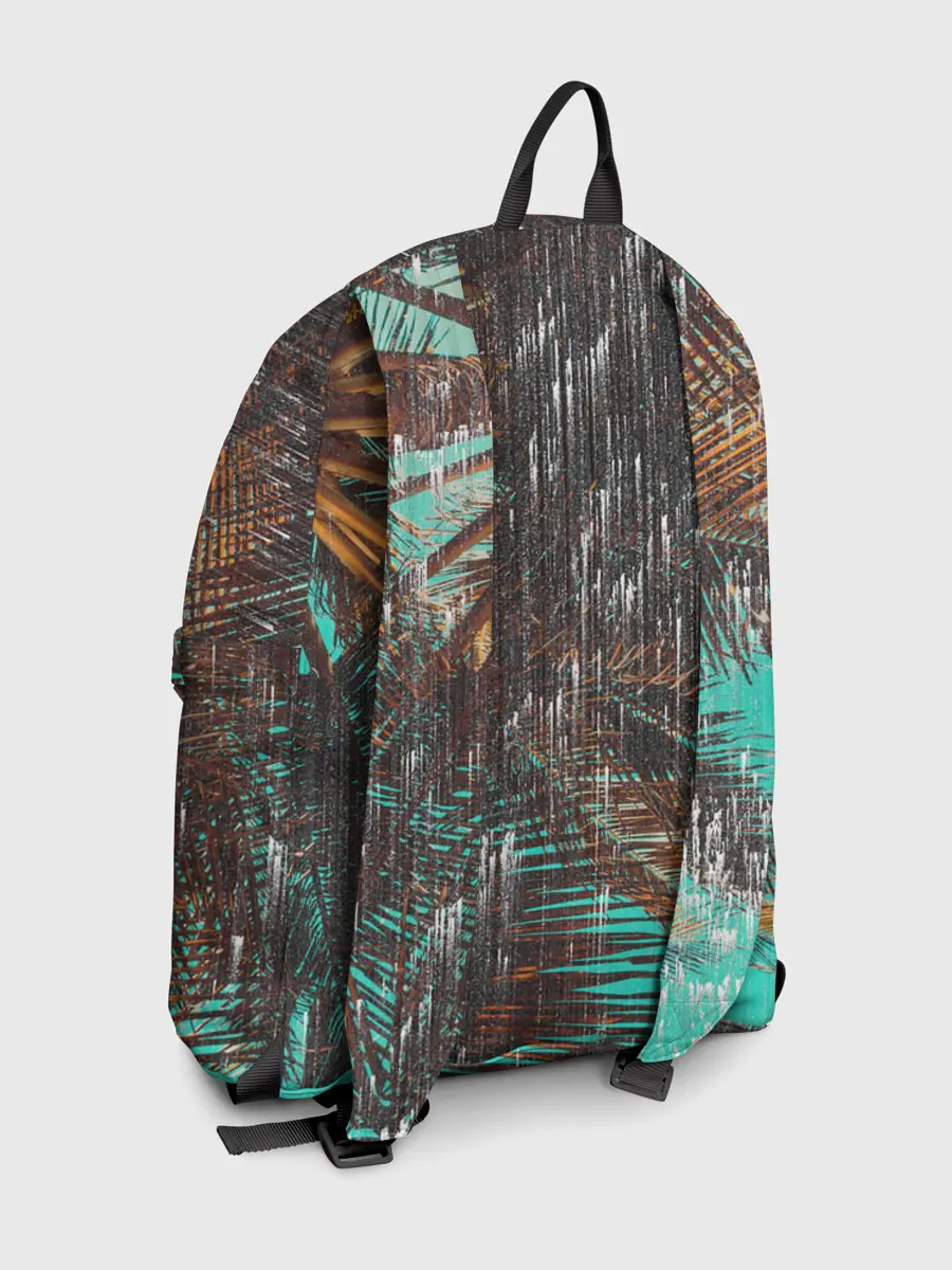 Рюкзак джинсовый / Palm glitch art