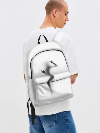 Рюкзак джинсовый / ДЕВУШКА ЗА СТЕКЛОМ