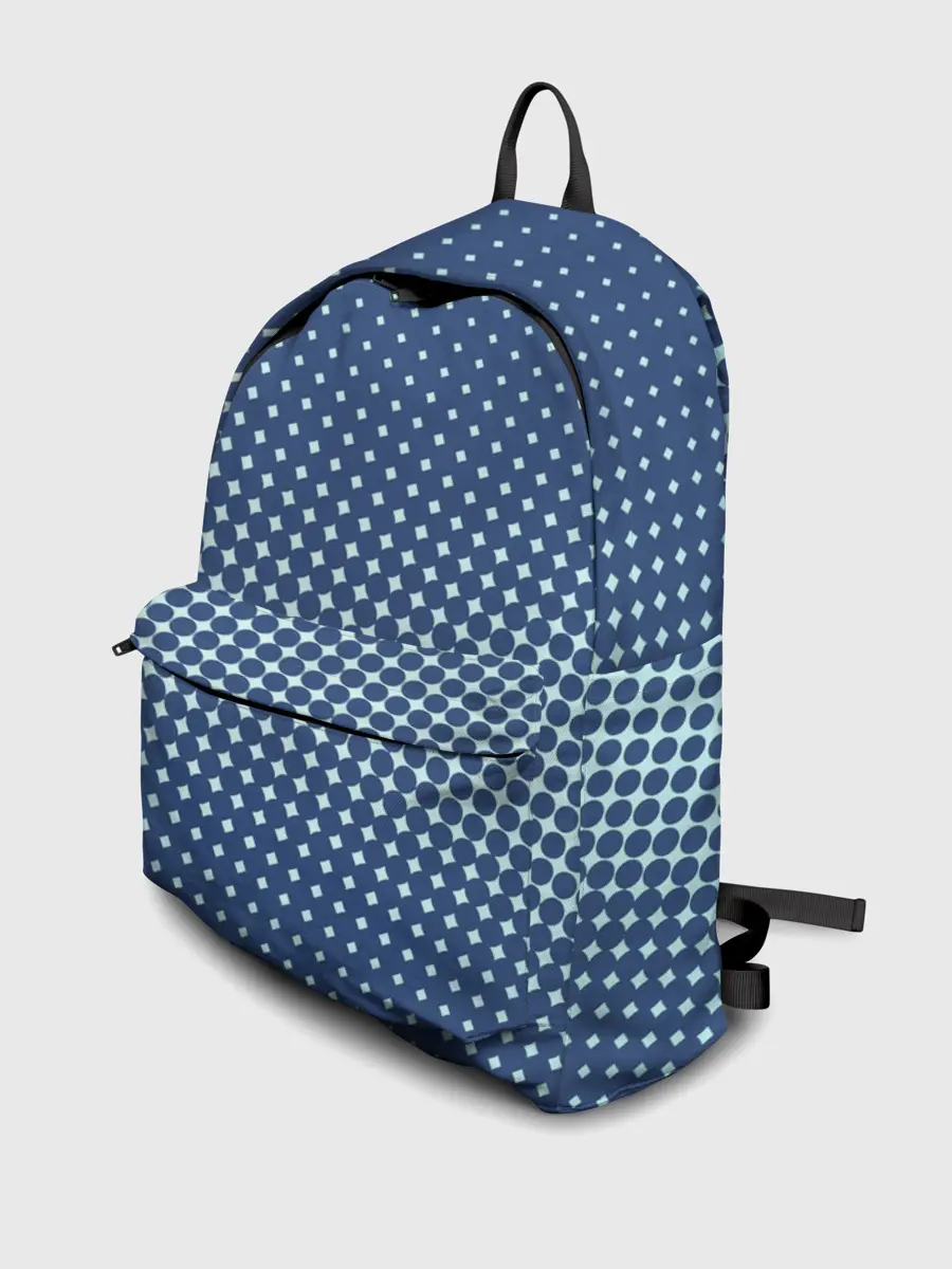 Рюкзак джинсовый / Хаотичный горошек