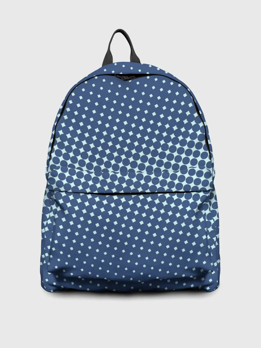 Рюкзак джинсовый / Хаотичный горошек