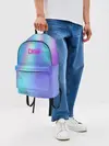 Рюкзак джинсовый / СИЯЙ