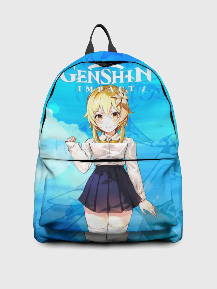 Рюкзак джинсовый / Genshin Impact - Lumine