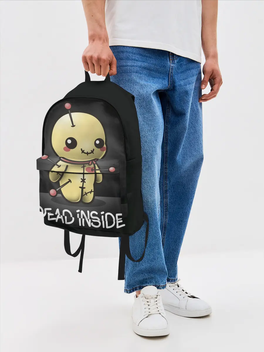 Рюкзак джинсовый / DEAD INSIDE