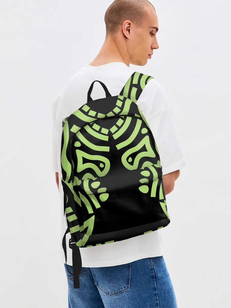 Рюкзак джинсовый / узор тату