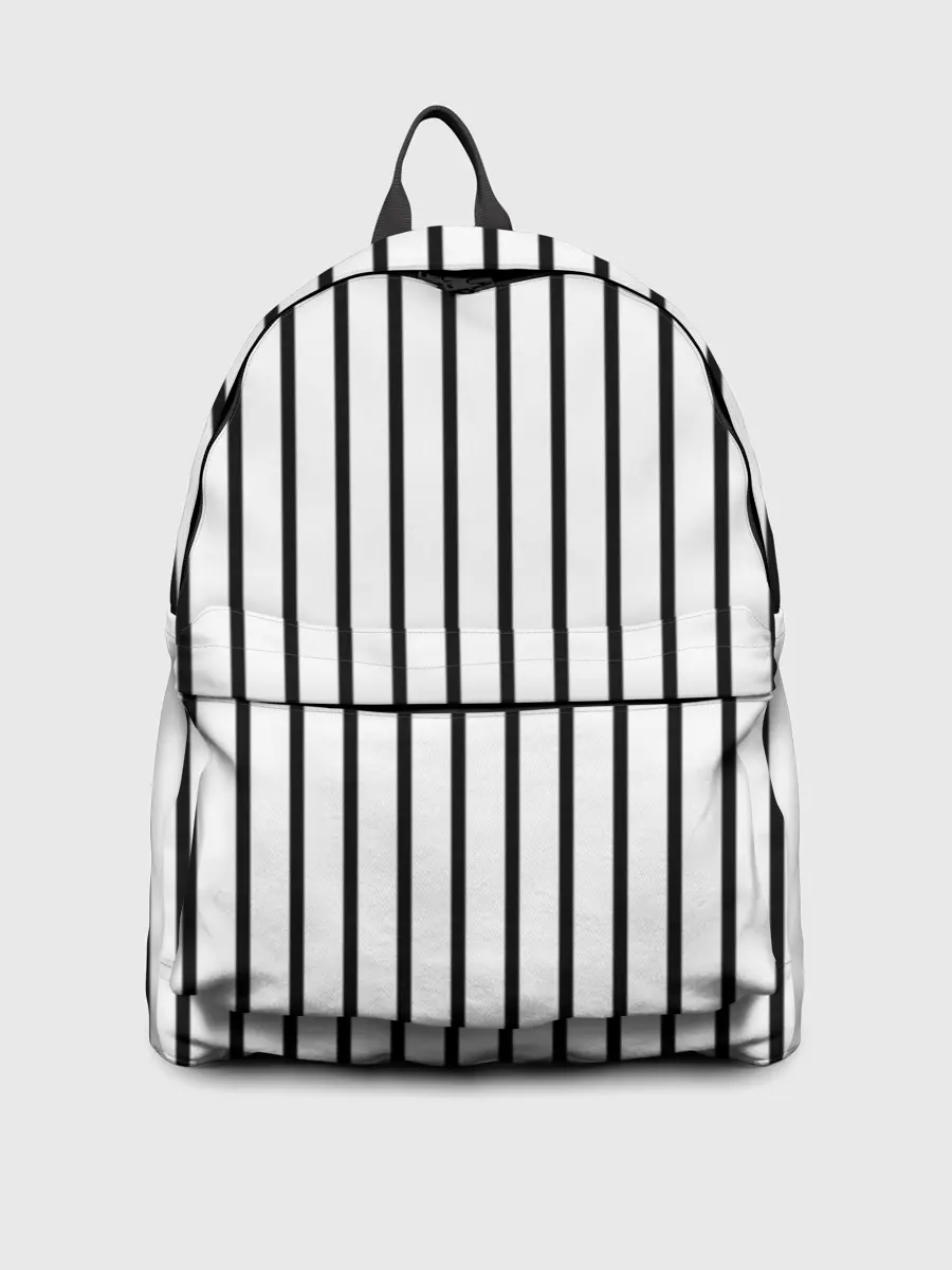 Рюкзак джинсовый / Чёрные и белые полосы