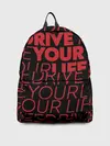 Рюкзак джинсовый / drive your live red