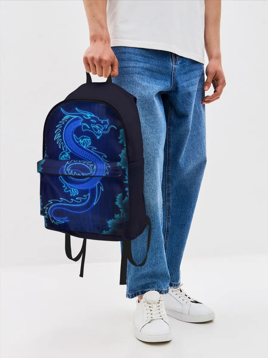 Рюкзак джинсовый / NEON DRAGON