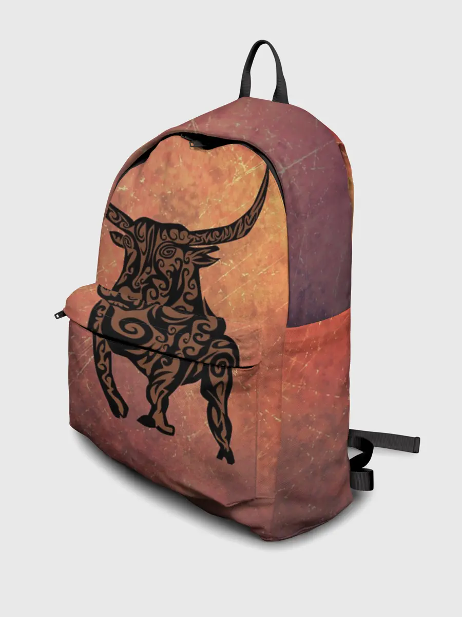 Рюкзак джинсовый / Символ года 2021 Бык