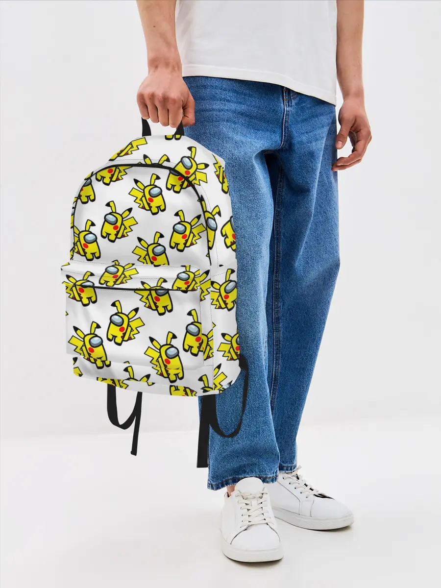 Рюкзак джинсовый / Among us Pikachu