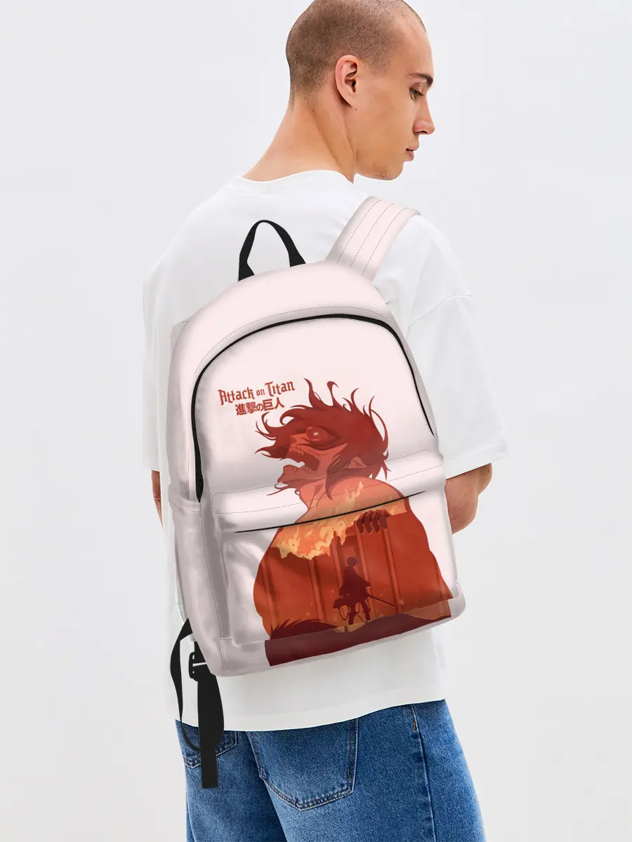 Рюкзак джинсовый / Арт Кричащий титан!