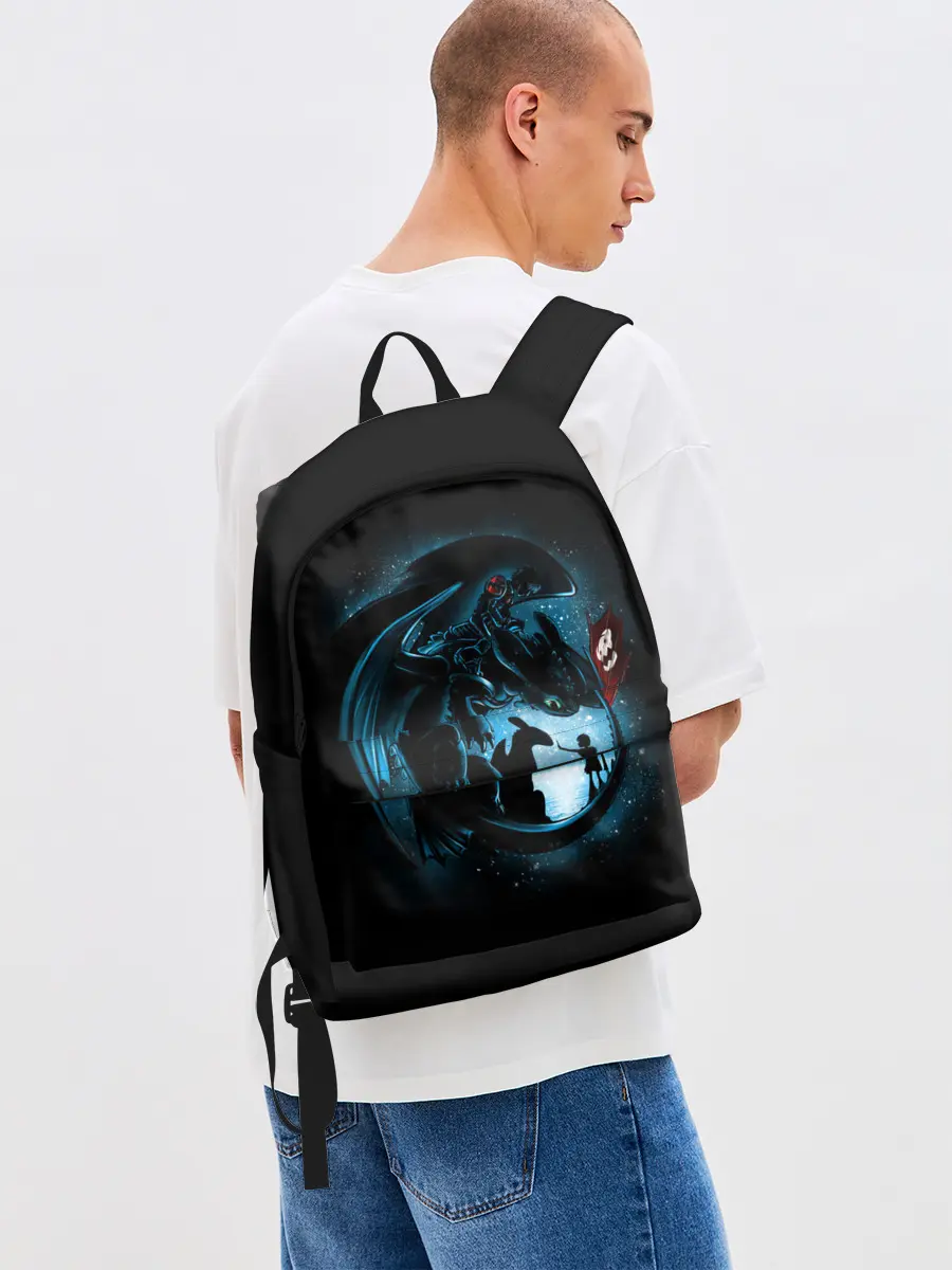 Рюкзак джинсовый / Как приручить дракона