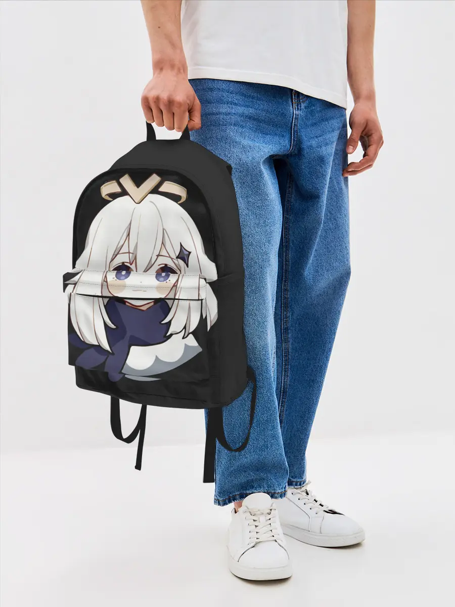 Рюкзак джинсовый / Genshin Impact Paimon