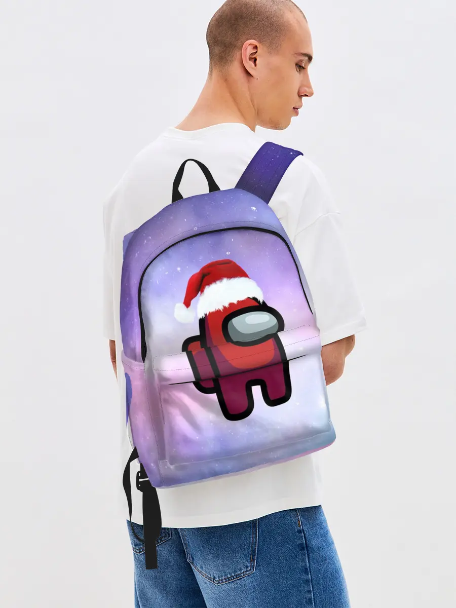 Рюкзак джинсовый / Новогодний Among us