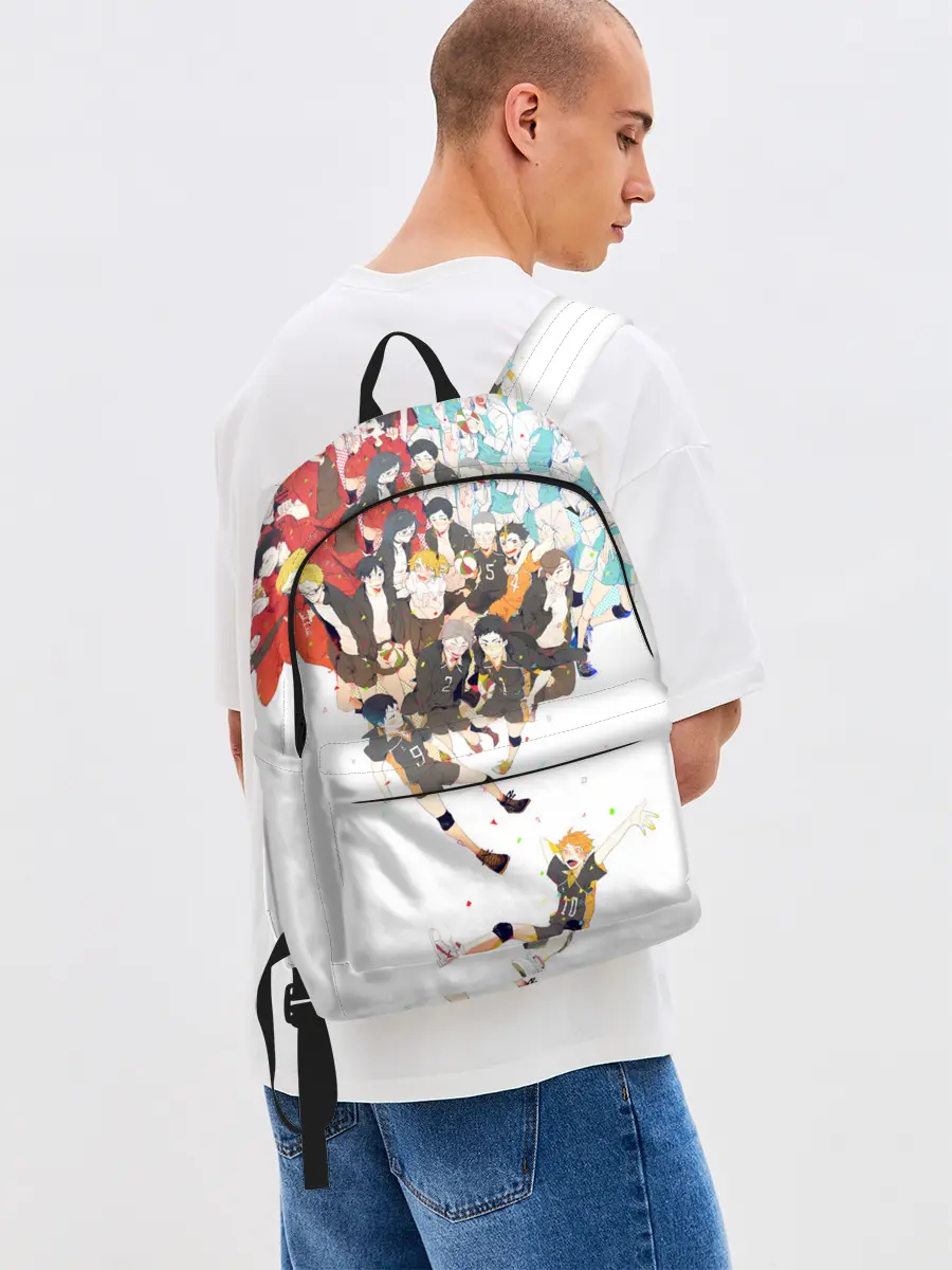 Рюкзак джинсовый / Все герои Haikyuu