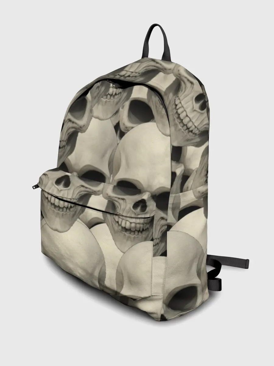 Рюкзак джинсовый / Черепа