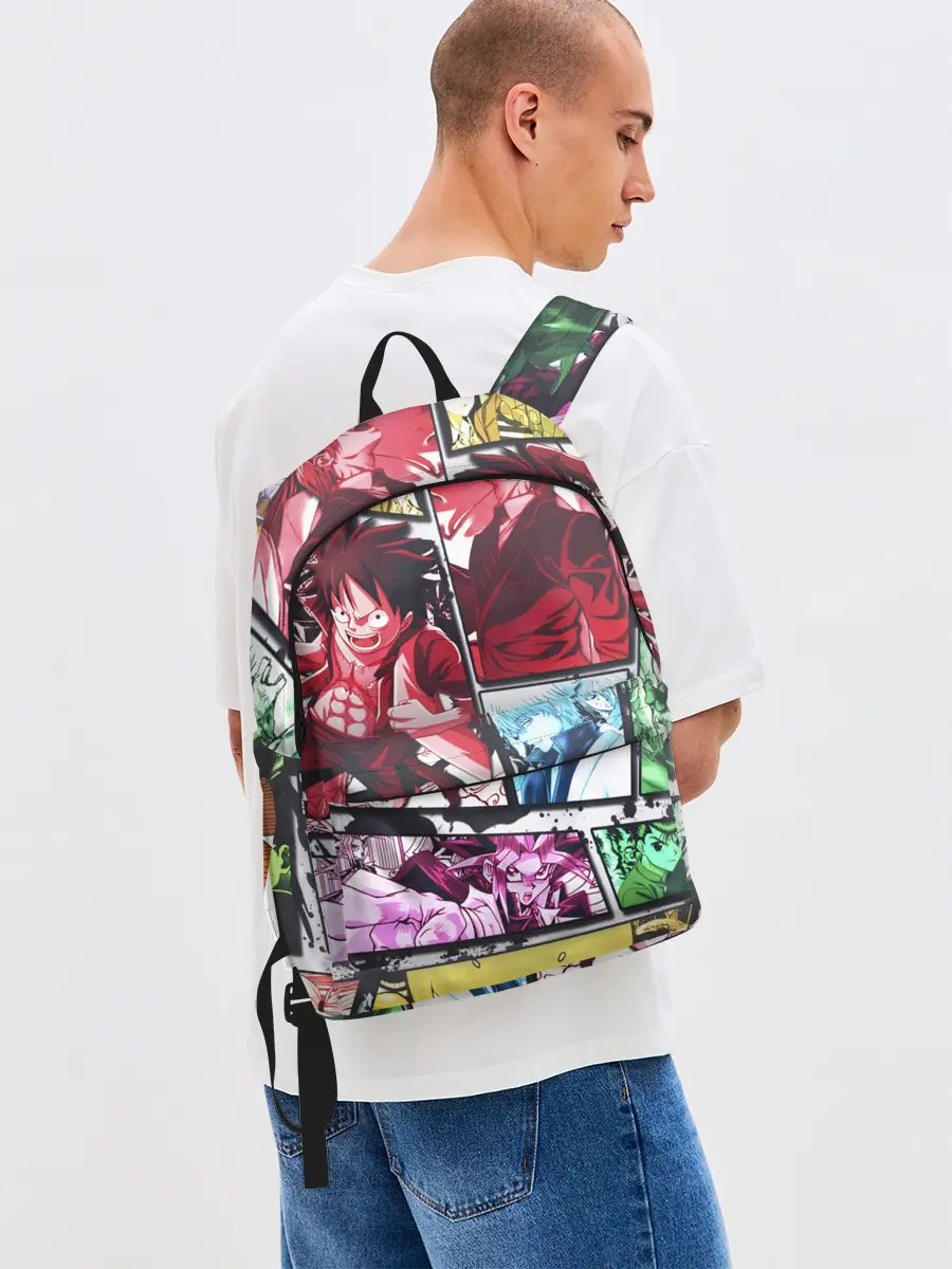 Рюкзак джинсовый / EPIC MAIN ANIME CHARACTERS 3D!