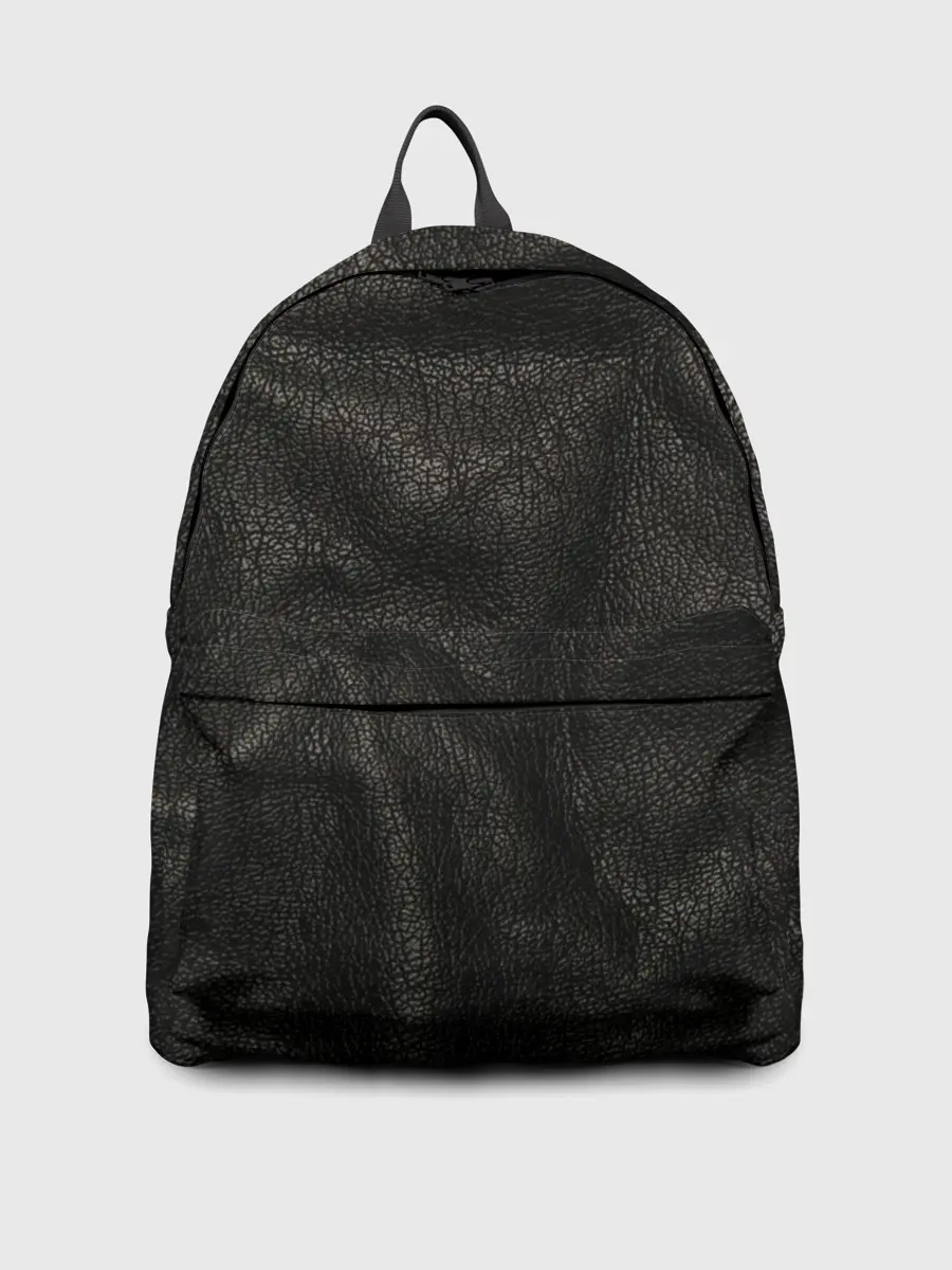 Рюкзак джинсовый / Черная кожа