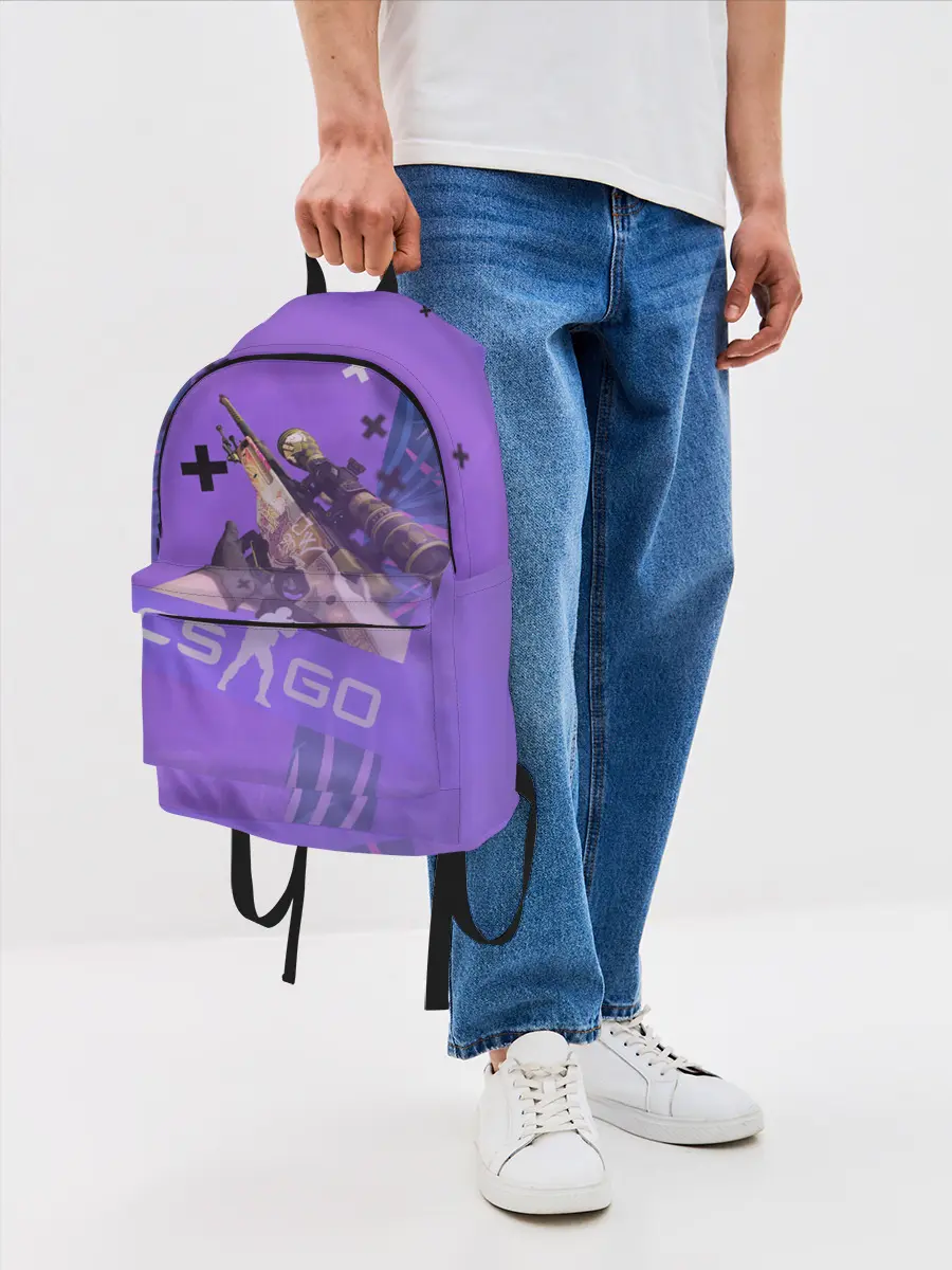 Рюкзак джинсовый / CS GO - Dragon lore | История о драконе