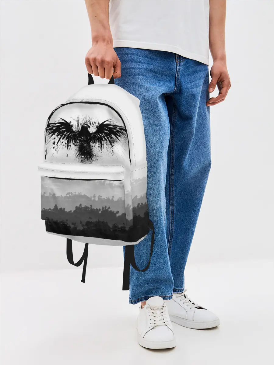 Рюкзак джинсовый / ЧЁРНЫЙ ВОРОН