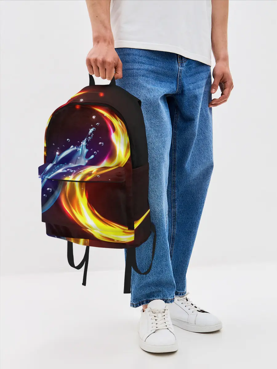 Рюкзак джинсовый / ОГОНЬ И ВОДА