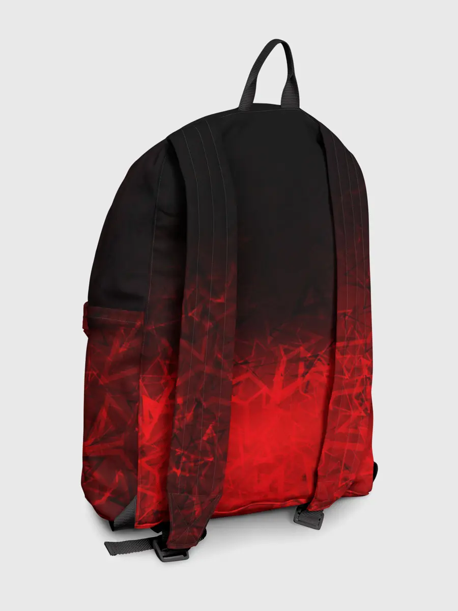 Рюкзак джинсовый / КРАСНО-ЧЕРНЫЙ ГРАДИЕНТ