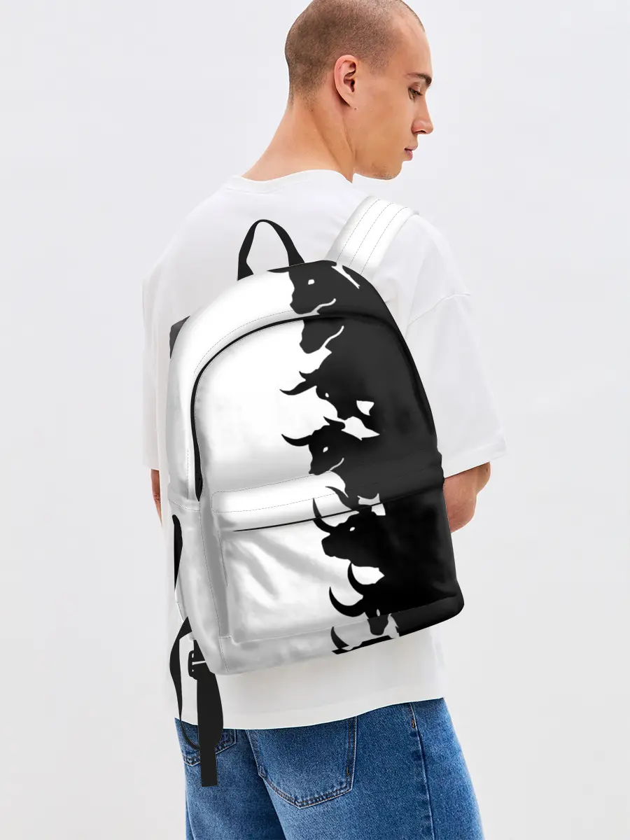 Рюкзак джинсовый / Символ 2021 | Год Быка