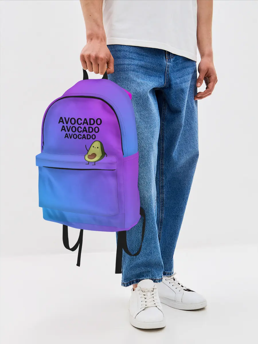 Рюкзак джинсовый / Авокадо