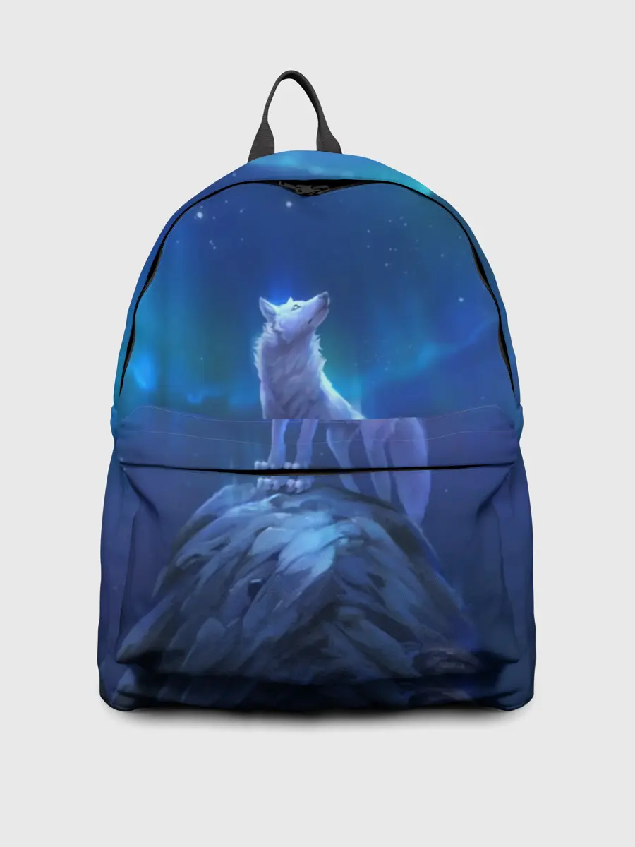 Рюкзак джинсовый / Одинокий Волк