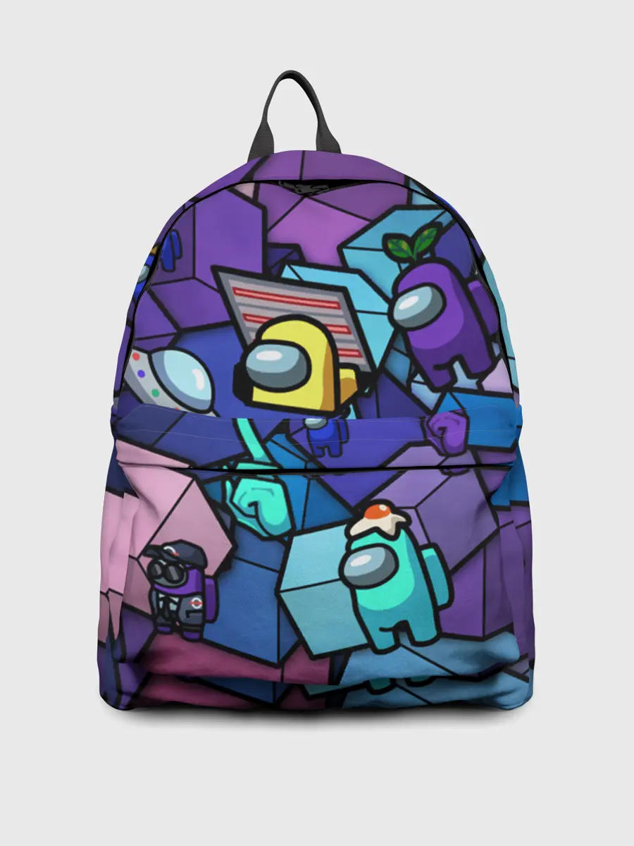 Рюкзак джинсовый / Among Us кубики