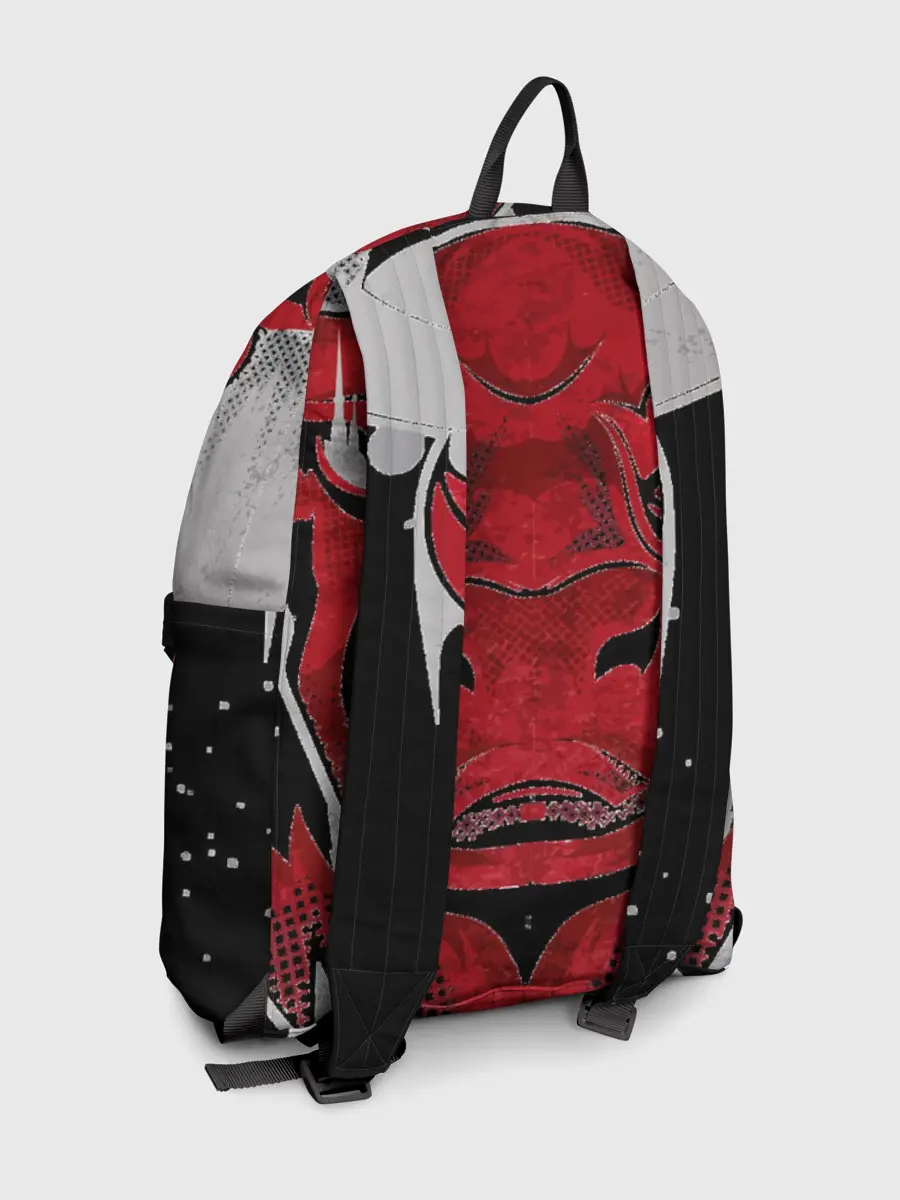 Рюкзак джинсовый / Красный бык