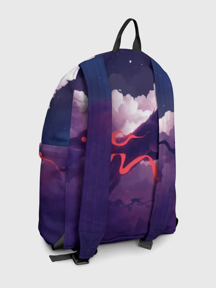 Рюкзак джинсовый / Лиса бежит по облакам