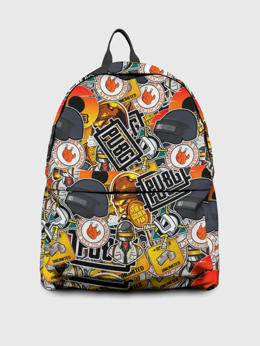 Рюкзак джинсовый / PUBG STICKER