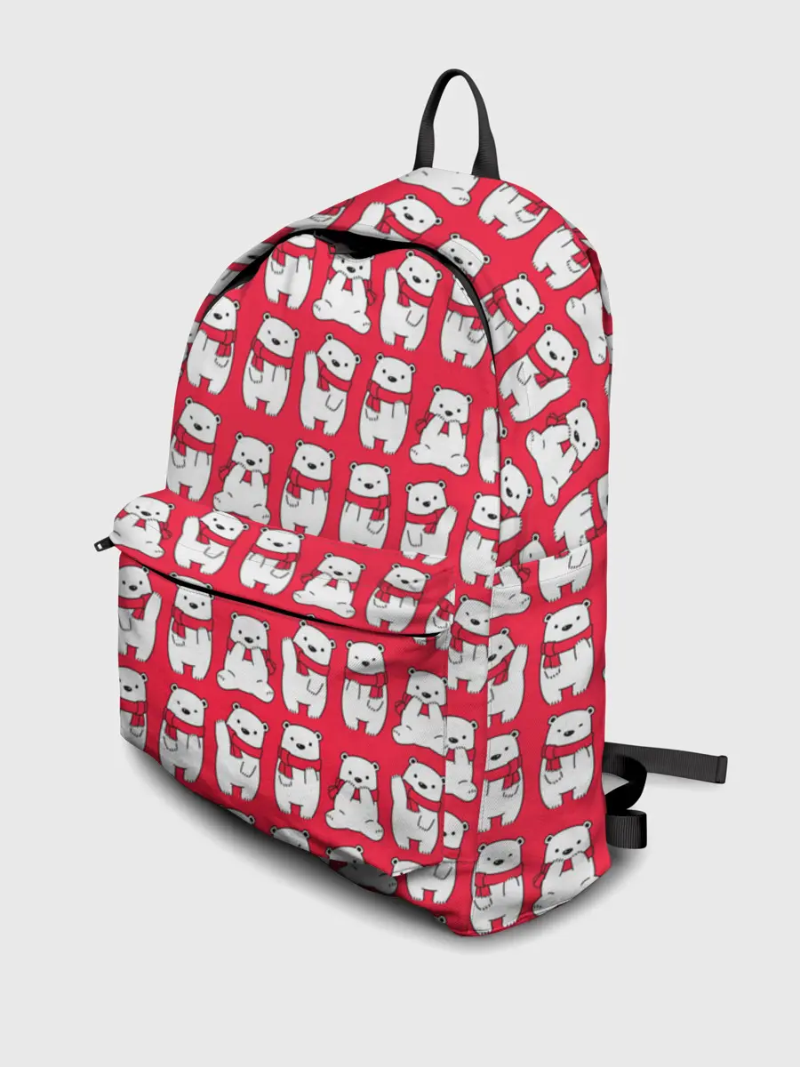 Рюкзак джинсовый / Мишки в шарфиках