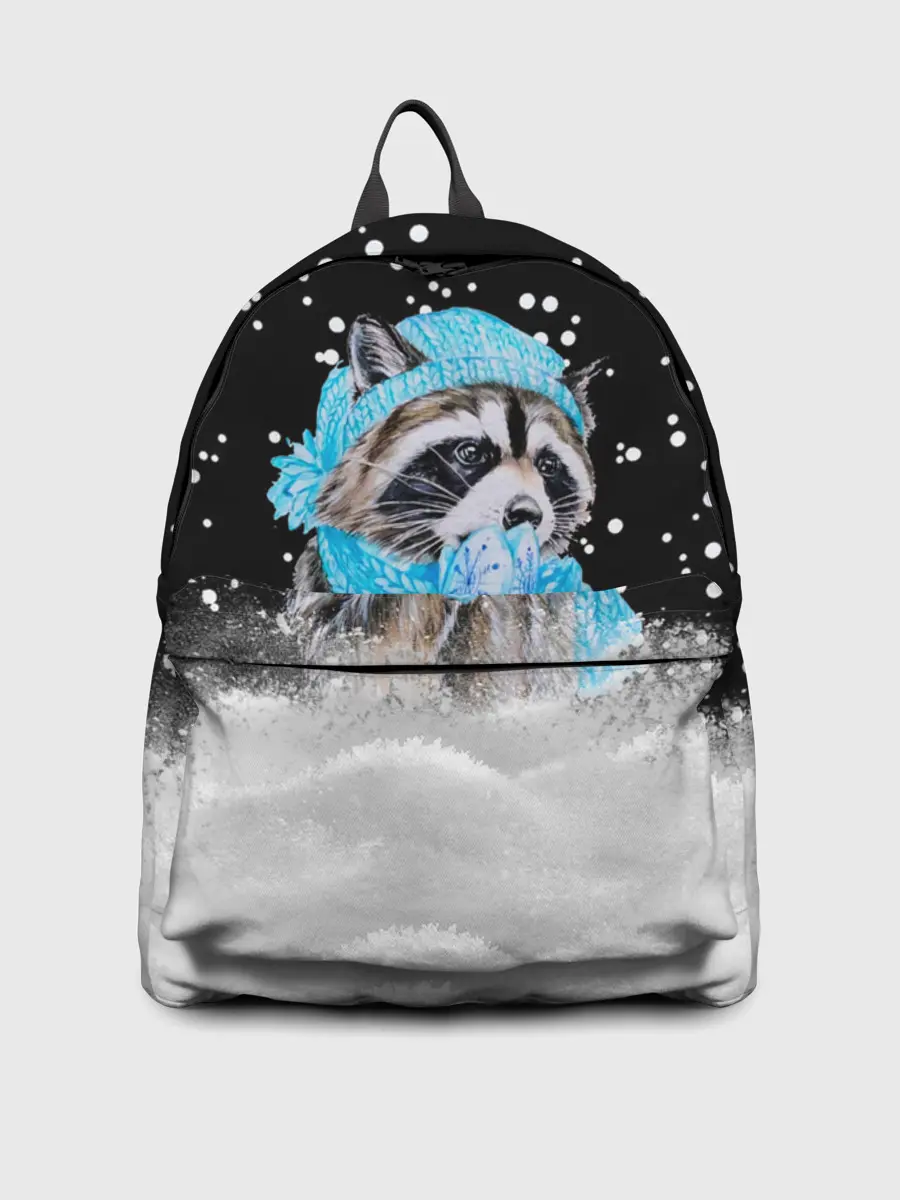 Рюкзак джинсовый / Енот