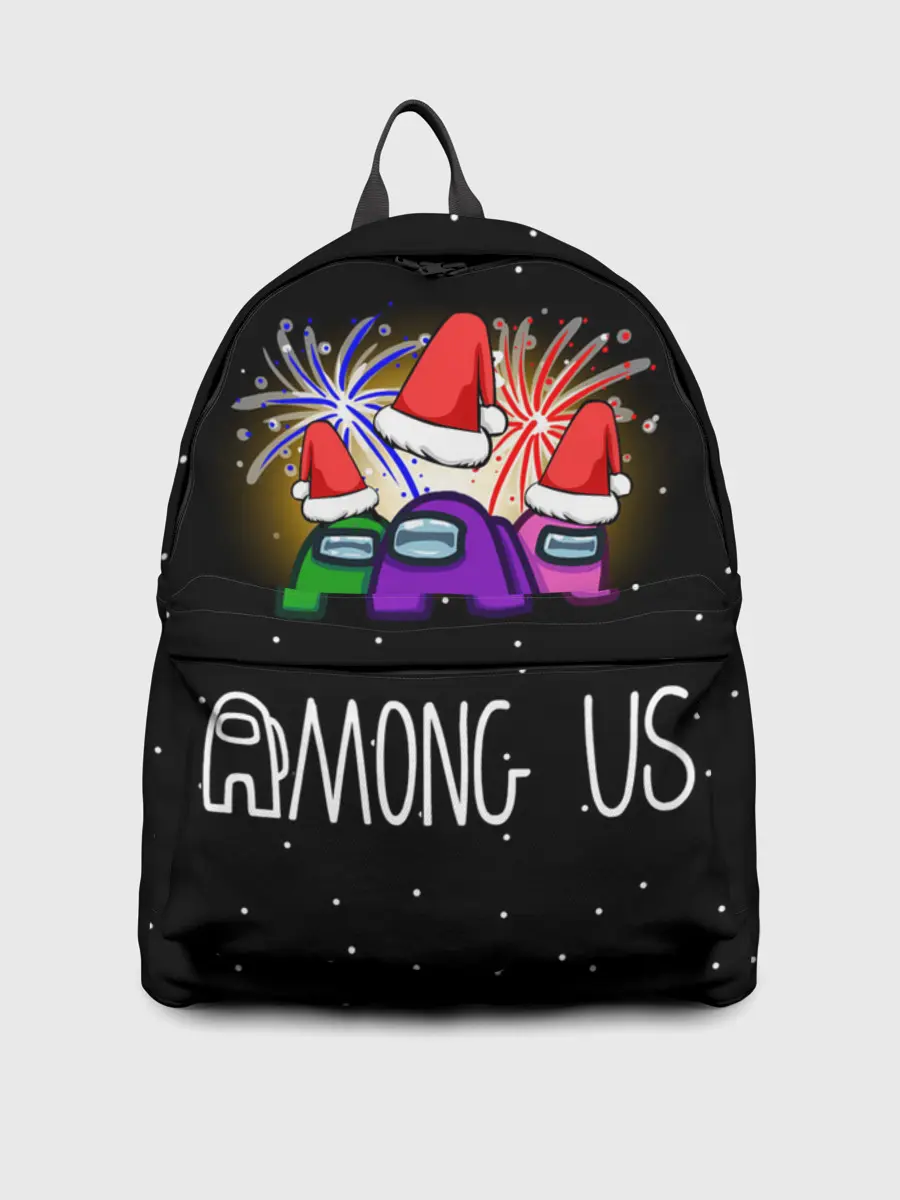 Рюкзак джинсовый / Among Us Новый год