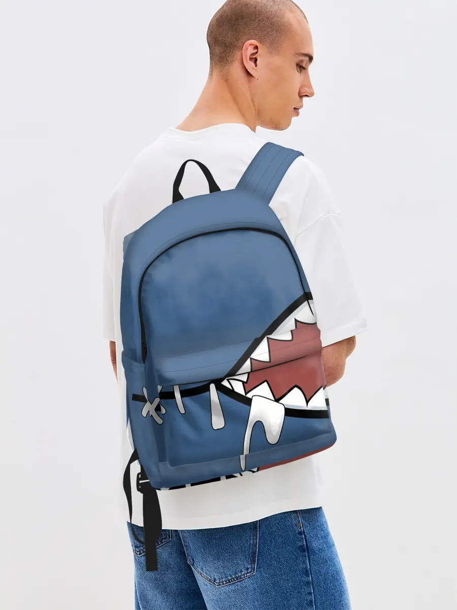 Рюкзак джинсовый / Акула gawr gura