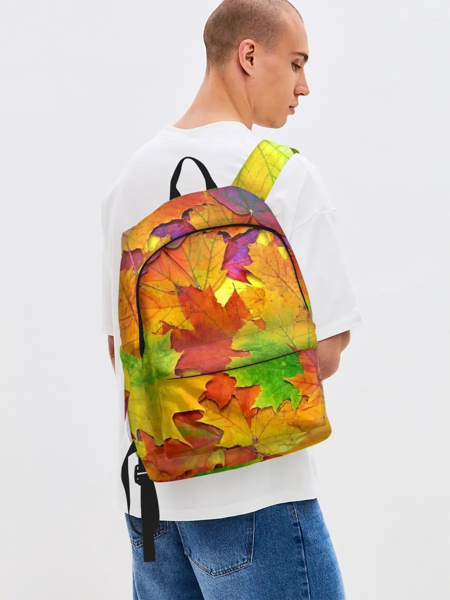 Рюкзак джинсовый / Осенние листья