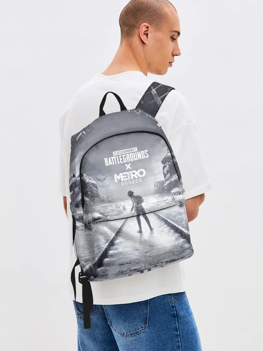 Рюкзак джинсовый / PUBG x METRO Exodus