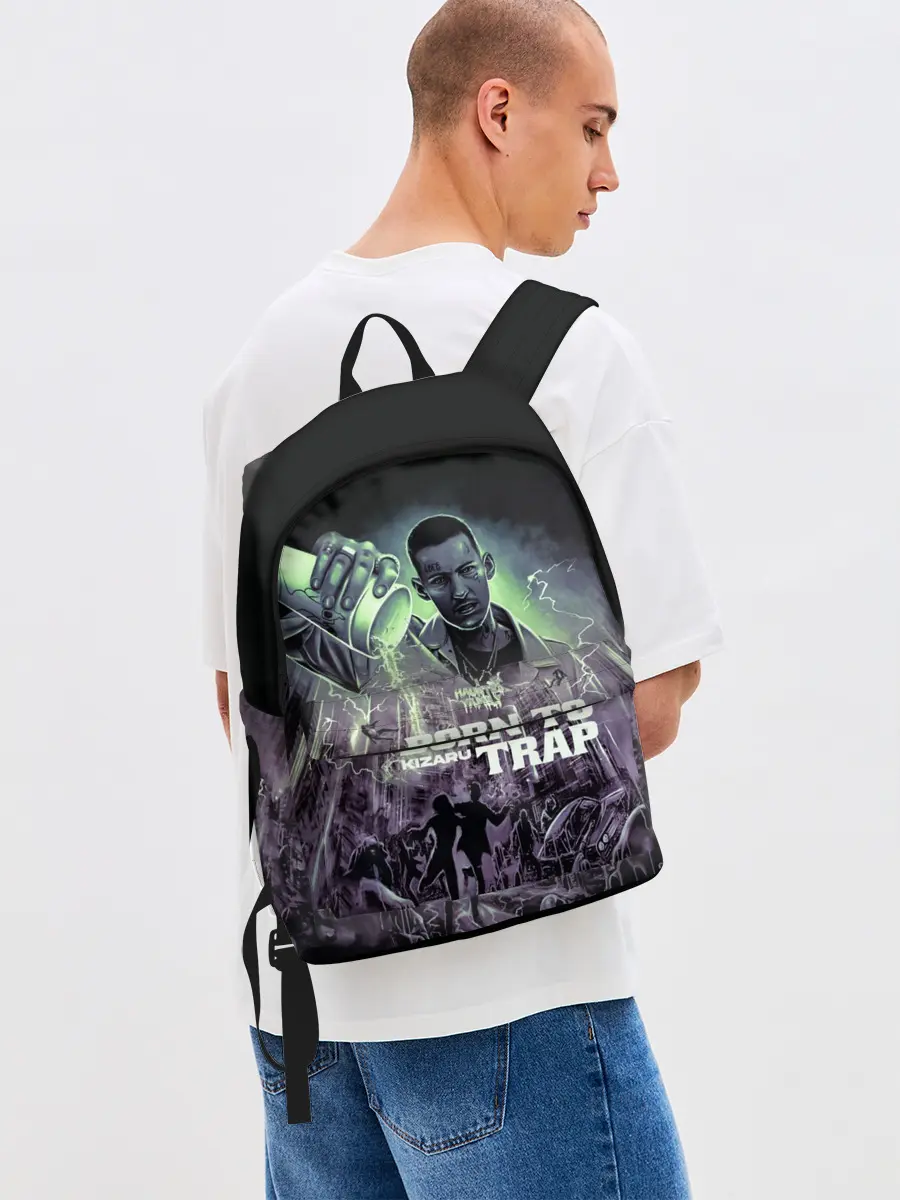 Рюкзак джинсовый / KIZARU BORN TO TRAP
