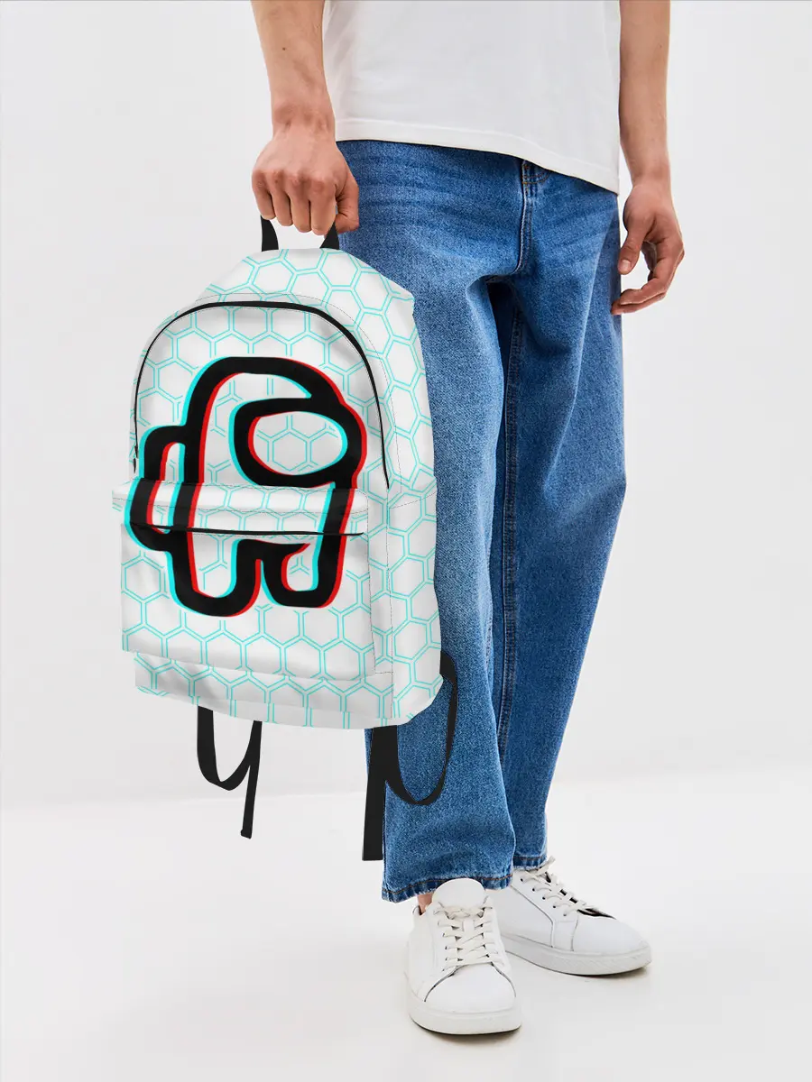 Рюкзак джинсовый / AMONG US / АМОНГ АС