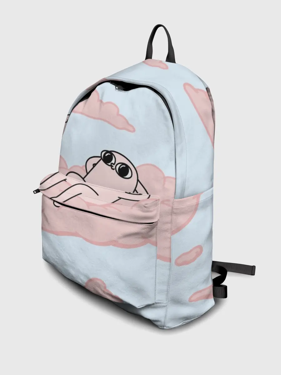 Рюкзак джинсовый / мем