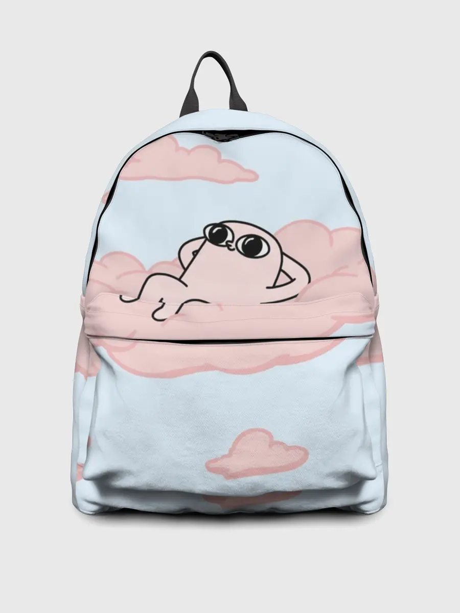 Рюкзак джинсовый / мем