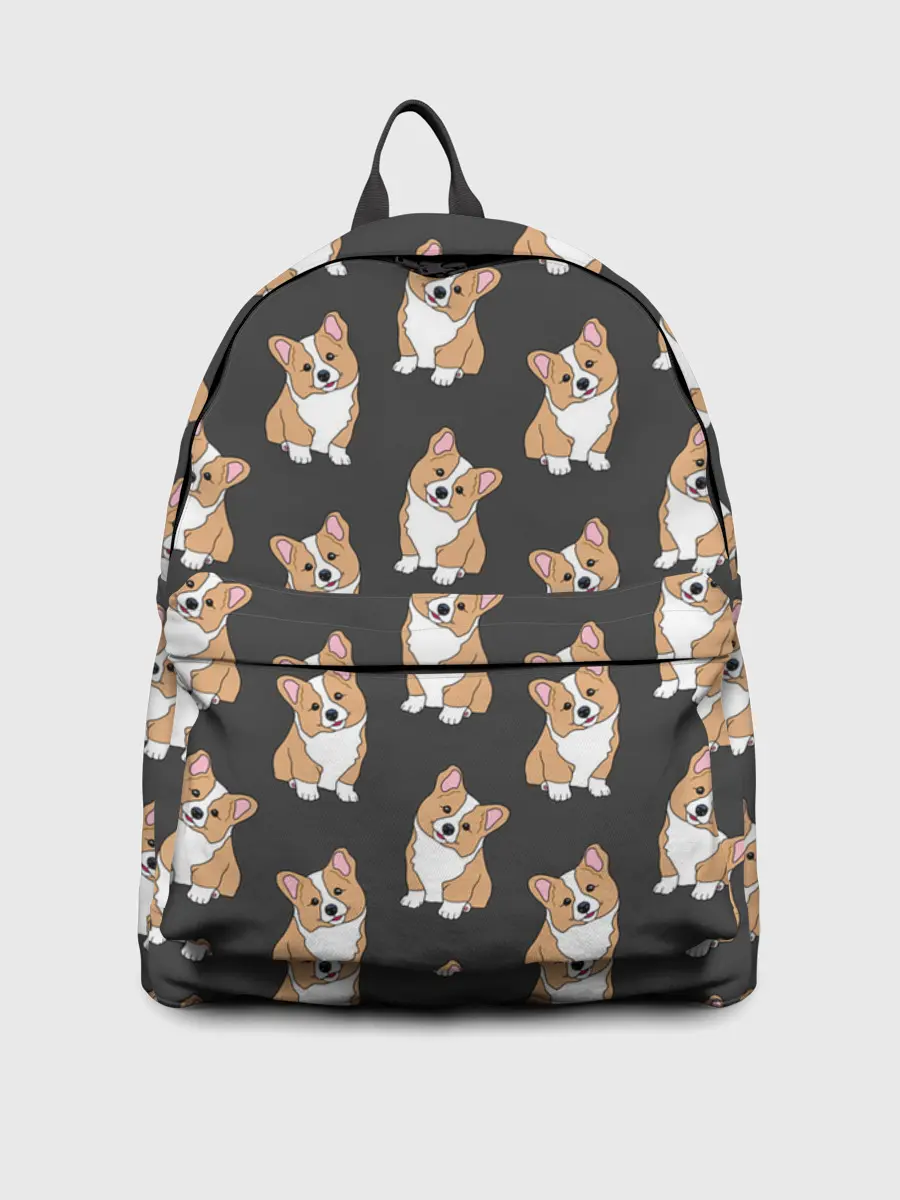 Рюкзак джинсовый / Корги малыши