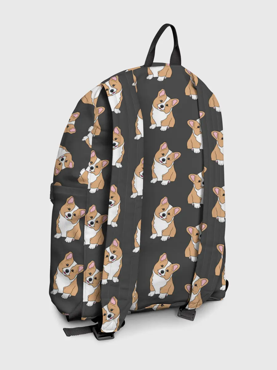 Рюкзак джинсовый / Корги малыши