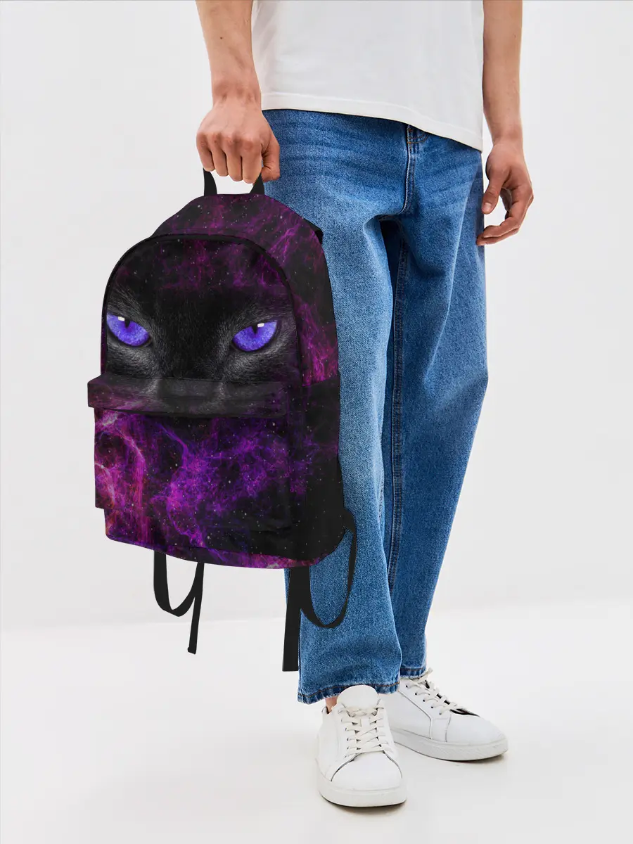 Рюкзак джинсовый / Кот